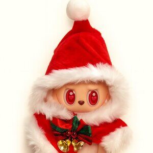Labubu Outfit Clothing Set 4 (Christmas Dress)  (Labubu not included)